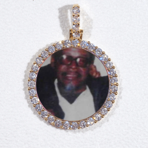 3D CIRCLE CUSTOM PICTURE PENDANT SMALL SIZE