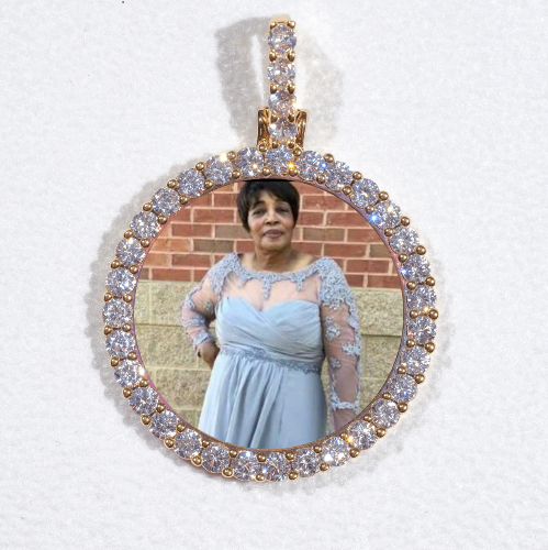3D CIRCLE CUSTOM PICTURE PENDANT SMALL SIZE