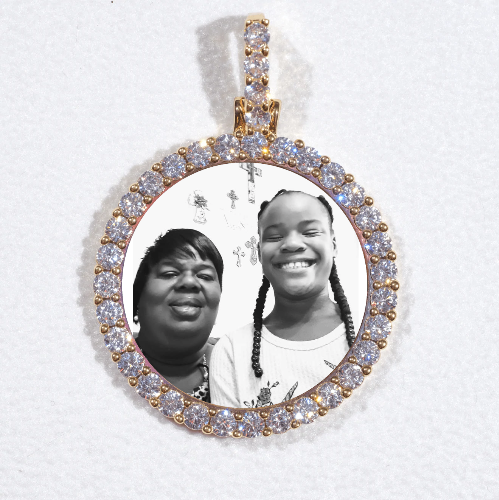 3D CIRCLE CUSTOM PICTURE PENDANT SMALL SIZE