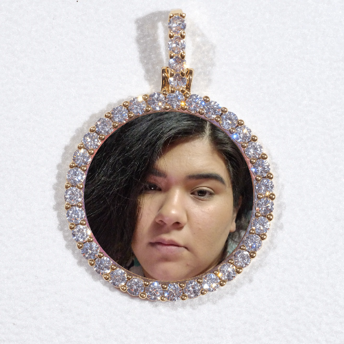 3D CIRCLE CUSTOM PICTURE PENDANT SMALL SIZE