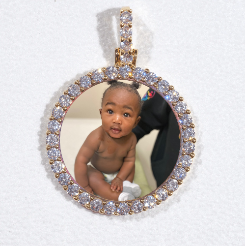 3D CIRCLE CUSTOM PICTURE PENDANT SMALL SIZE