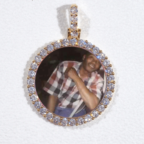 3D CIRCLE CUSTOM PICTURE PENDANT SMALL SIZE