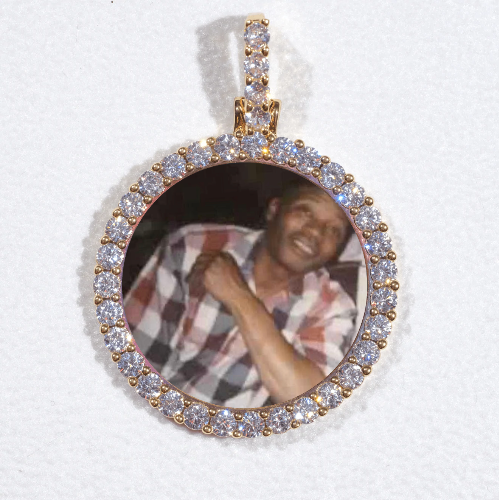 3D CIRCLE CUSTOM PICTURE PENDANT SMALL SIZE