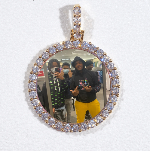 3D CIRCLE CUSTOM PICTURE PENDANT SMALL SIZE