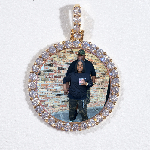 3D CIRCLE CUSTOM PICTURE PENDANT SMALL SIZE