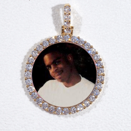 3D CIRCLE CUSTOM PICTURE PENDANT SMALL SIZE