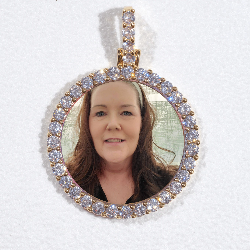 3D CIRCLE CUSTOM PICTURE PENDANT SMALL SIZE