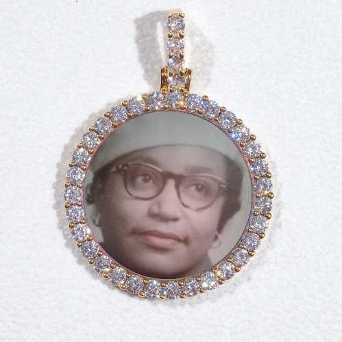 3D CIRCLE CUSTOM PICTURE PENDANT SMALL SIZE