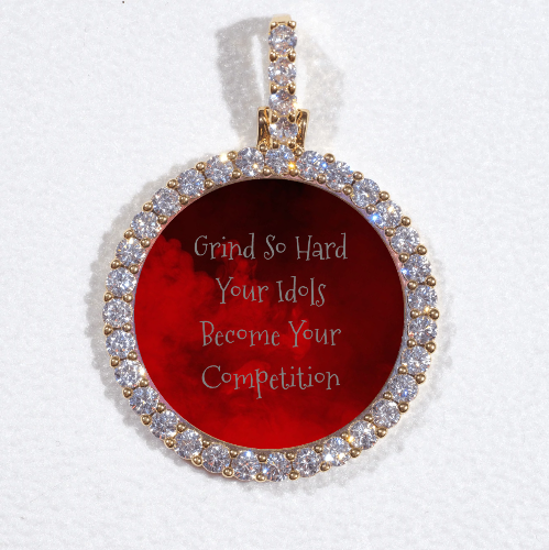3D CIRCLE CUSTOM PICTURE PENDANT SMALL SIZE