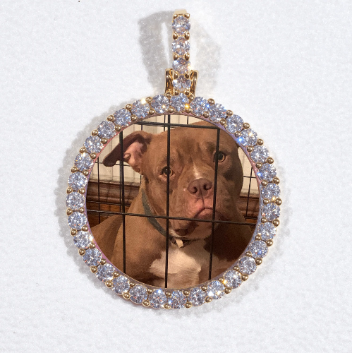 3D CIRCLE CUSTOM PICTURE PENDANT SMALL SIZE
