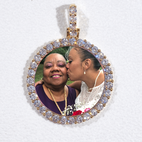 3D CIRCLE CUSTOM PICTURE PENDANT SMALL SIZE