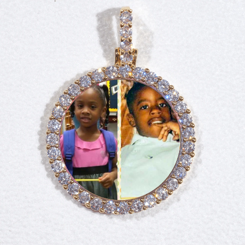 3D CIRCLE CUSTOM PICTURE PENDANT SMALL SIZE