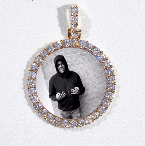 3D CIRCLE CUSTOM PICTURE PENDANT SMALL SIZE