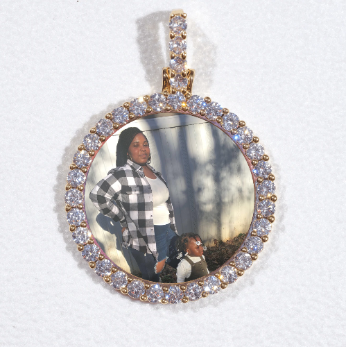 3D CIRCLE CUSTOM PICTURE PENDANT SMALL SIZE