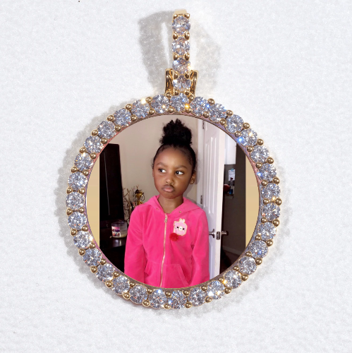 3D CIRCLE CUSTOM PICTURE PENDANT SMALL SIZE