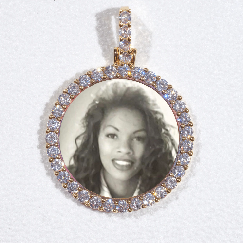 3D CIRCLE CUSTOM PICTURE PENDANT SMALL SIZE