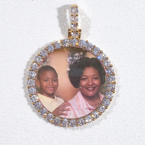 3D CIRCLE CUSTOM PICTURE PENDANT SMALL SIZE