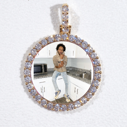 3D CIRCLE CUSTOM PICTURE PENDANT SMALL SIZE