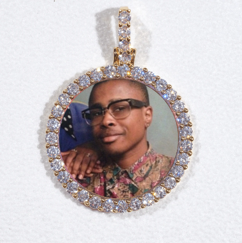 3D CIRCLE CUSTOM PICTURE PENDANT SMALL SIZE