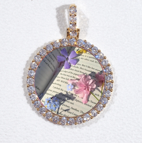 3D CIRCLE CUSTOM PICTURE PENDANT SMALL SIZE