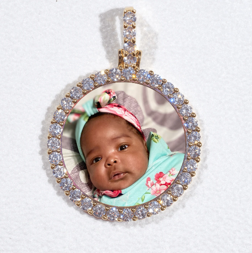 3D CIRCLE CUSTOM PICTURE PENDANT SMALL SIZE