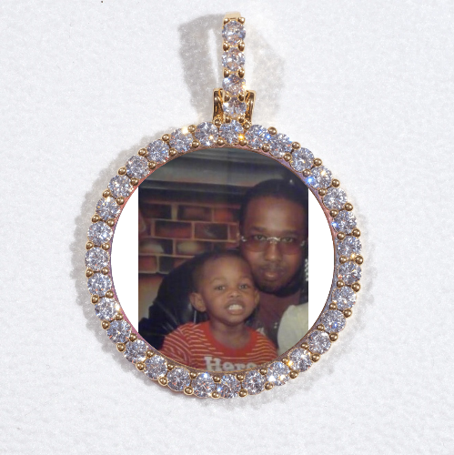 3D CIRCLE CUSTOM PICTURE PENDANT SMALL SIZE
