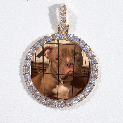 3D CIRCLE CUSTOM PICTURE PENDANT SMALL SIZE
