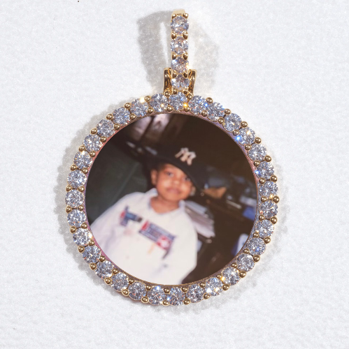 3D CIRCLE CUSTOM PICTURE PENDANT SMALL SIZE