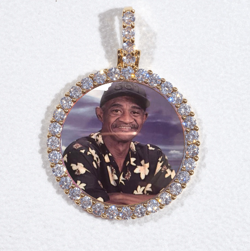 3D CIRCLE CUSTOM PICTURE PENDANT SMALL SIZE