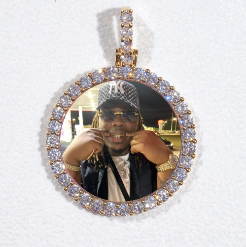 3D CIRCLE CUSTOM PICTURE PENDANT SMALL SIZE