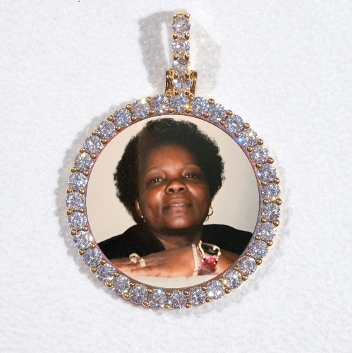 3D CIRCLE CUSTOM PICTURE PENDANT SMALL SIZE