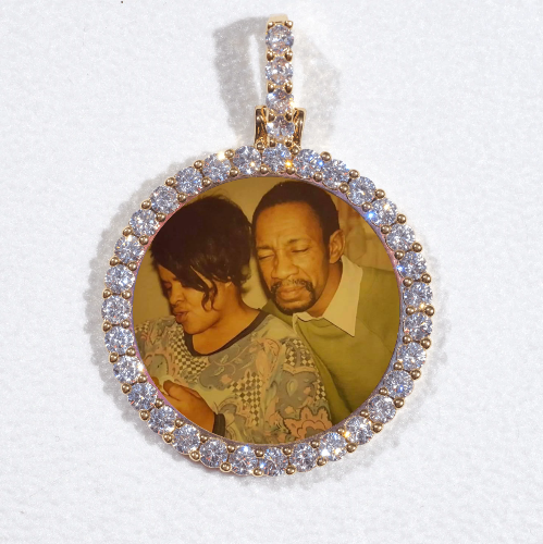 3D CIRCLE CUSTOM PICTURE PENDANT SMALL SIZE