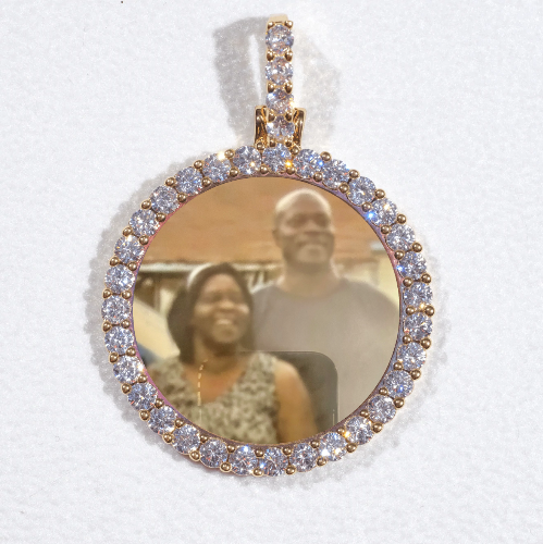 3D CIRCLE CUSTOM PICTURE PENDANT SMALL SIZE