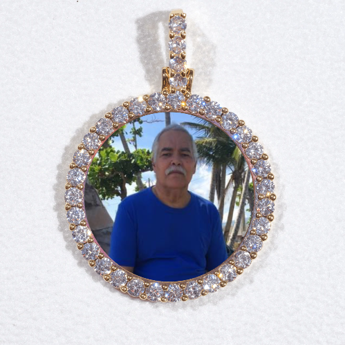 3D CIRCLE CUSTOM PICTURE PENDANT SMALL SIZE