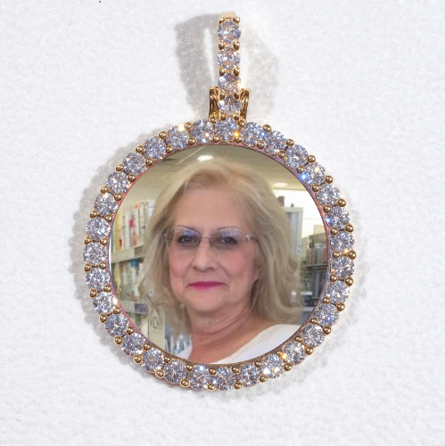 3D CIRCLE CUSTOM PICTURE PENDANT SMALL SIZE