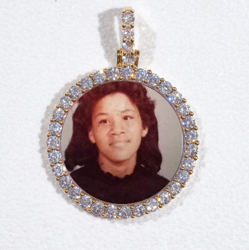 3D CIRCLE CUSTOM PICTURE PENDANT SMALL SIZE
