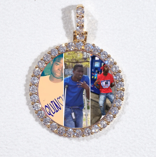 3D CIRCLE CUSTOM PICTURE PENDANT SMALL SIZE