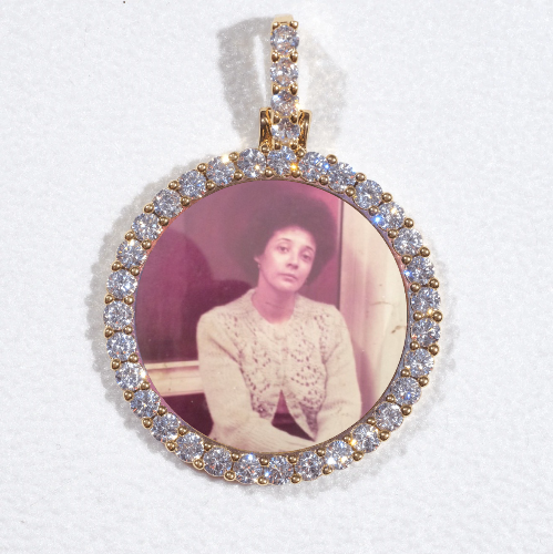 3D CIRCLE CUSTOM PICTURE PENDANT SMALL SIZE