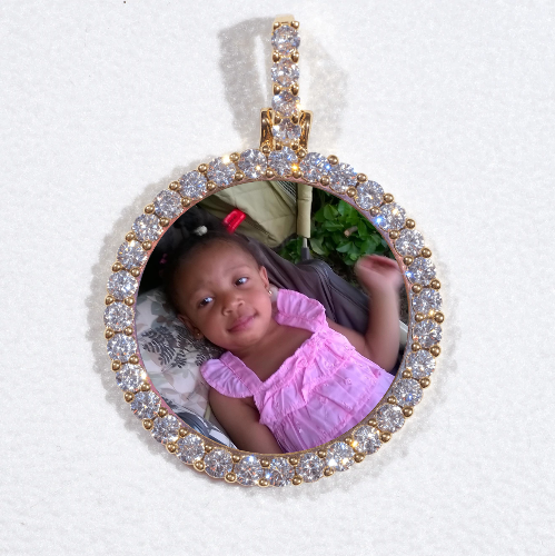 3D CIRCLE CUSTOM PICTURE PENDANT SMALL SIZE