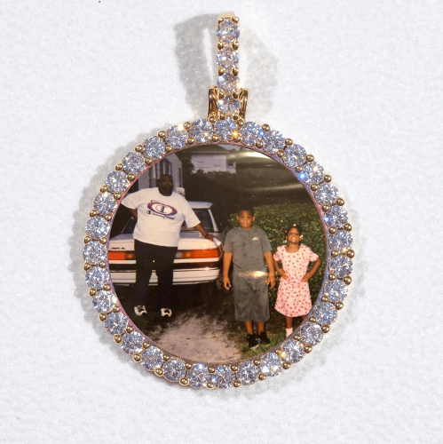3D CIRCLE CUSTOM PICTURE PENDANT SMALL SIZE