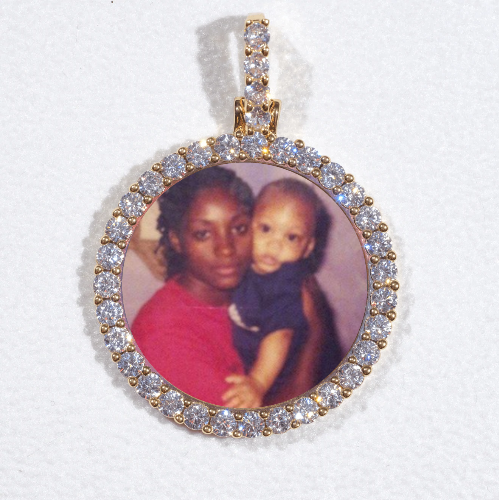 3D CIRCLE CUSTOM PICTURE PENDANT SMALL SIZE