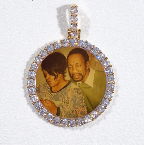 3D CIRCLE CUSTOM PICTURE PENDANT SMALL SIZE