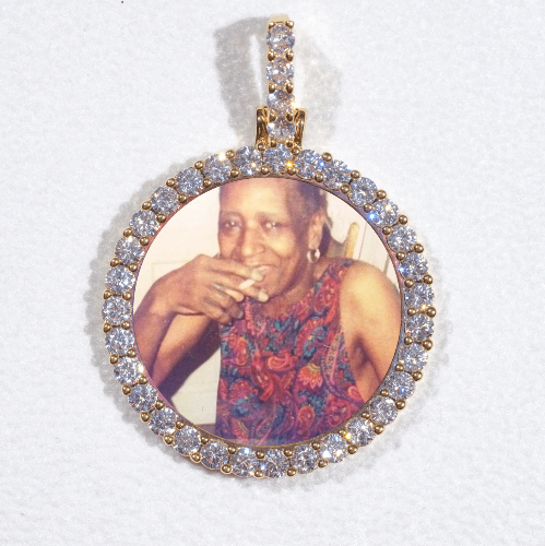 3D CIRCLE CUSTOM PICTURE PENDANT SMALL SIZE