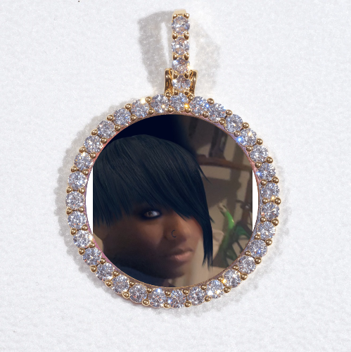3D CIRCLE CUSTOM PICTURE PENDANT SMALL SIZE