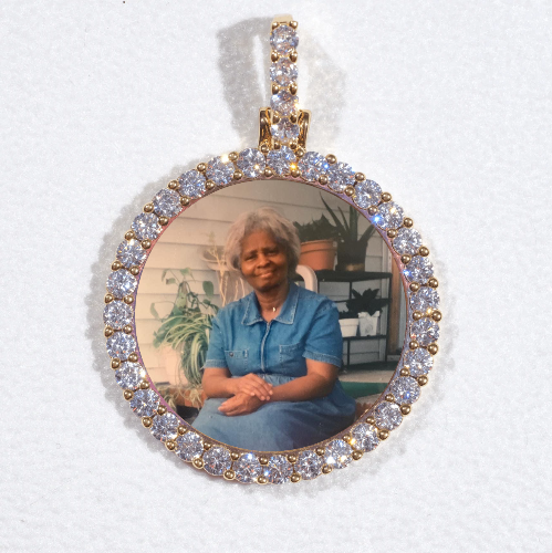 3D CIRCLE CUSTOM PICTURE PENDANT SMALL SIZE