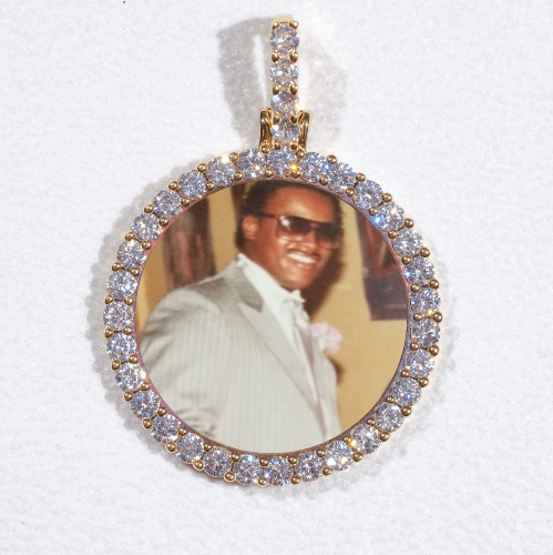 3D CIRCLE CUSTOM PICTURE PENDANT SMALL SIZE