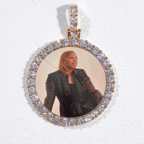 3D CIRCLE CUSTOM PICTURE PENDANT SMALL SIZE
