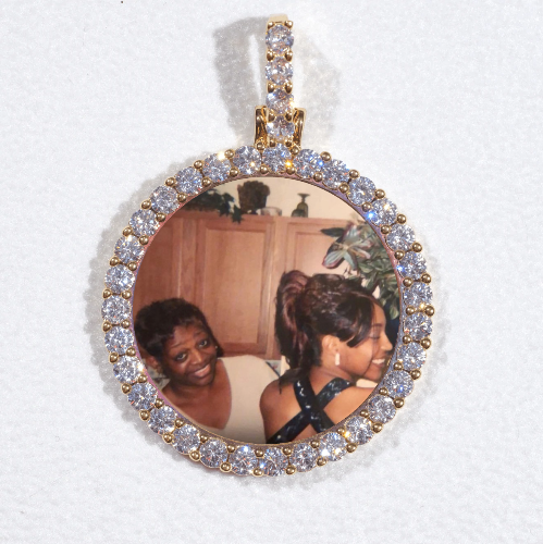 3D CIRCLE CUSTOM PICTURE PENDANT SMALL SIZE