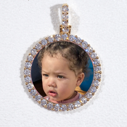 3D CIRCLE CUSTOM PICTURE PENDANT SMALL SIZE