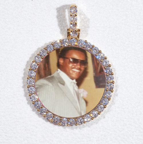 3D CIRCLE CUSTOM PICTURE PENDANT SMALL SIZE